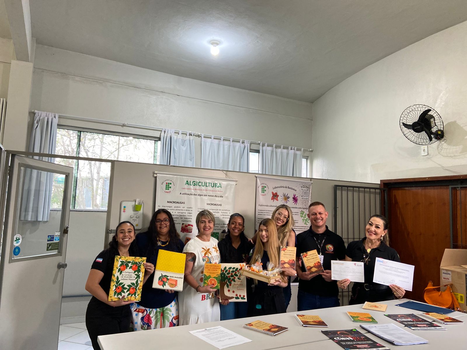 Visita Equipe projeto Laboratorio de Botanica Ifes