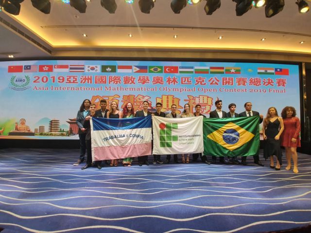 studantes do Ifes conquistam 44 medalhas em competições de matemática em Taiwan