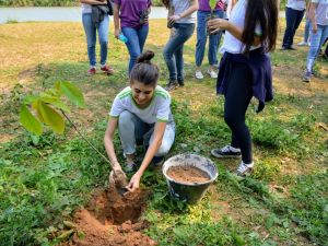 Rede de Educadores Ambientais do Ifes promove mutirão de plantio de árvores